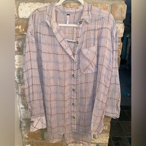Free People Button Down Top
